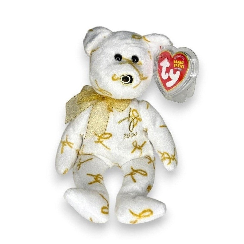 2004 Signature Bear | Golden Keepsake ✨ | Mint Heart Tag TY Beanie Baby